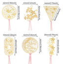 Cute Apricot Stationery Book Holder Tassel Chinese Style Leaf Metal Bookmark