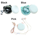 Cat Paw Wired Childs Earphone 3.5mm In-ear Earphone with Rotate Earphone Case