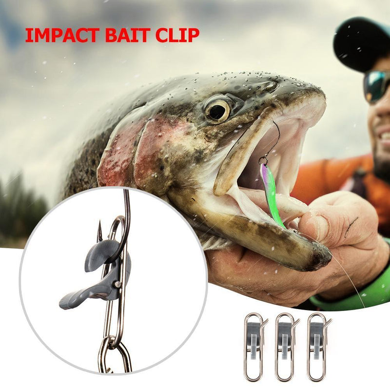 10pcs Stainless Steel Impact Bait Clip Fishing Hook Decoupling Accessories Newly