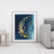 Hand Painted DIY Shoal of Fish Oil Canvas Paint By Numbers Drawing Kit Ornaments