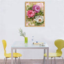40x30cm 5D Diamond DIY Flowers Painting Cross Stitch Needlework Craft Decor