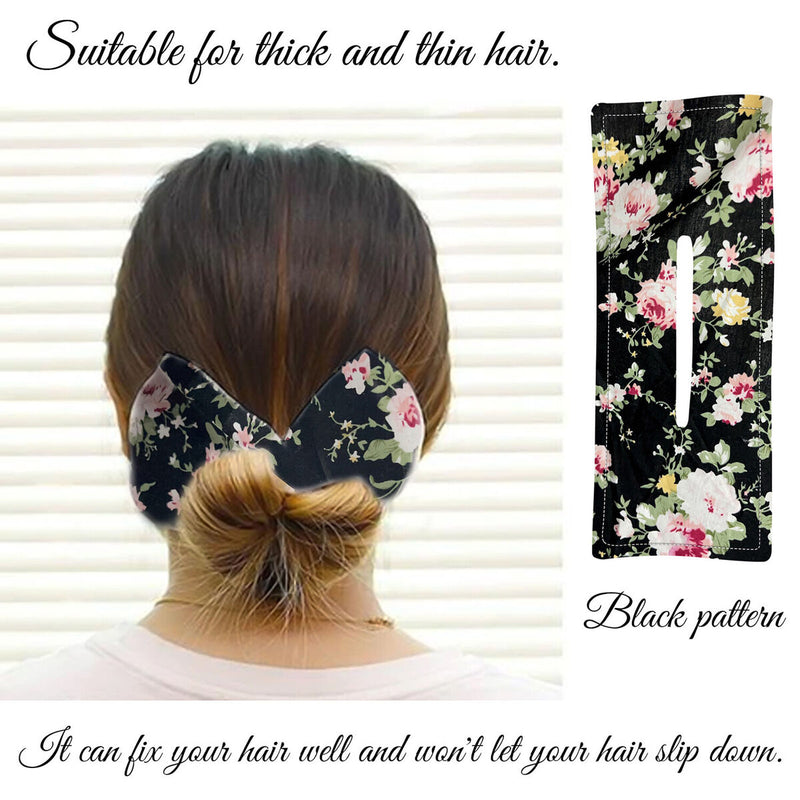 Wire Headband Hair Bun Maker Classy Multicolor Cloth Bow Hair Bands Deft Bun