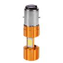 1 Pair DC 12V H6 BA20D 30W COB Motorcycle Motorbike LED Headlight Bulbs