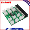 Mining 1200W Server PSU Unit Breakout Board 12-Port ATX 6-Pin for PS-2751-5Q