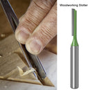 6mm Shank Single Double Flute Straight Router Bit Set Carving Milling Cutter