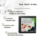 100g Women Bamboo Charcoal Armpit Whitening Handmade Soap Skin Cleansing`