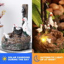 Garden Statue - Animal Sculptures Duck Outdoor Decorations Light (Solar) Newly