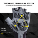 Non-Slip Half Finger Bike Cycling Gloves Sunscreen Fingerless Gloves (XXL)
