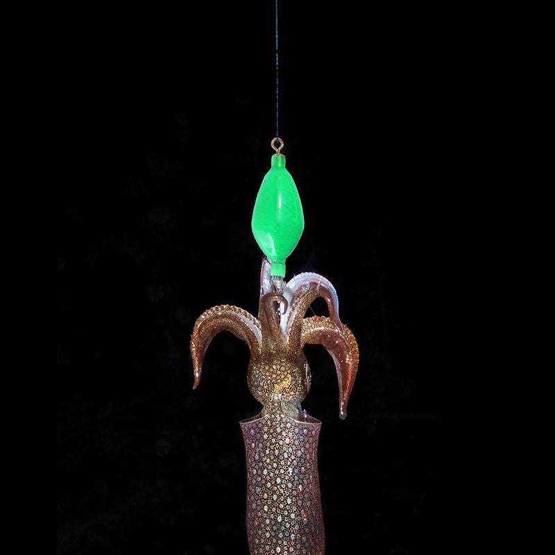 Hard Bait Luminous Squid Jig Hook 50.6g Octopus Fishing Tackle (Green)