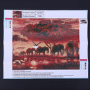 DIY-5D Diamond Painting Animal Worlds Cross Stitch Kits Embroidery Round Diamonds W
