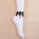Sexy Women Ankle Chain Bracelet Summer Beach Black Lace Foot Jewelry(15)
