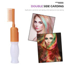 Portable Empty Hair Dye Applicator Brush Bottle with Comb Teeth Styling Tool