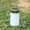 Cemetery Electronic LED Candle Lamp Flameless Solar Decor Tea Light (White)