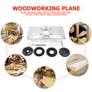 Aluminum Router Table Insert Plate Woodworking Benches Trimming (Black)