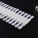 36pcs Removable False Nail Tips Color Card Nail Display Board (Skin Color)