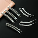 Shiny Hair Clips Crystal Hairgrip Metal Barrette Rhinestones Hairpins