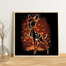 Paint By Numbers DIY Sika Deer Hand Painted on Canvas Colouring Oil Art
