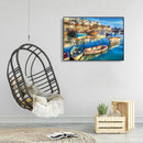 Painting By Numbers DIY Ship Hand Painted Canvas Oil Art Picture Gift Craft Kit