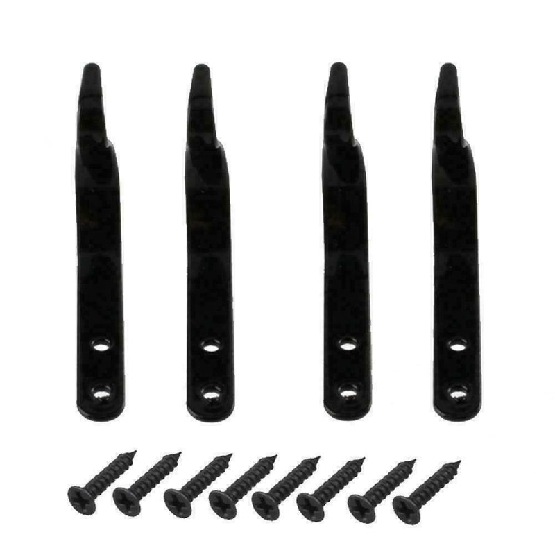 4Pcs/Set Metal Hanging Basket Brackets Wall Hooks Coat Rack Hat Hanging Key T2V3