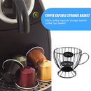Universal Coffee Capsule Pod Storage Basket Coffee Cup Organizer (Black) Newly