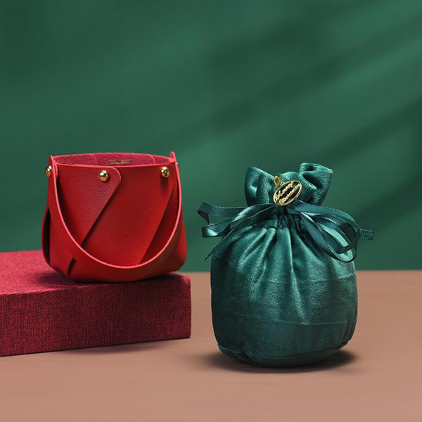 Christmas Candy Bags Drawstring Gift Packing Wrapping Bag Party Decor_