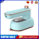 Mini Steam Iron Handheld Wet Dry Portable Garment Steamer (EU Light Blue)