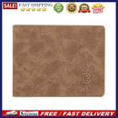 Men Mini Coin Purse Bifold Zipper Card Organize Case Male Pure Color Thin Wal