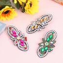 3pcs Butterfly Hair Clips DIY Rhinestone Hollow Bars Bobby Pin Hairpins