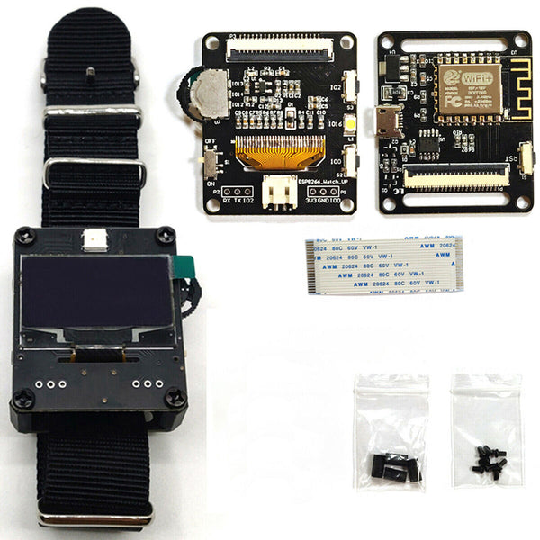 For Arduino Smart Watch OLED Display WiFi deauther ESP8266 Development Board Kit