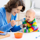 #A 6pcs Silicone Baby Feeding Set Anti Slip Tableware for Kids Food Plates Set