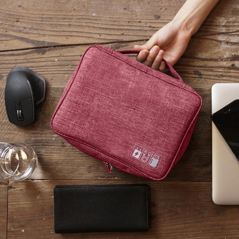 Daily Travel Gadget Wires Storage Bags Waterproof Data Cable Organizer Pouch