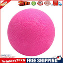 TPE Lacrosse Ball Sports Yoga Muscle Relax Roller Fitness Massage(Rose Red)
