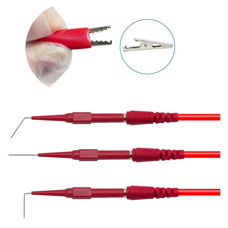 Durable Multimeter Test Lead Kit Test Probe Set U-shaped Plug Test Tools Set