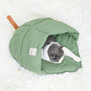 Cute Cat Tent Triangle Warm with Handle Removable Cave for Small Medium Pet