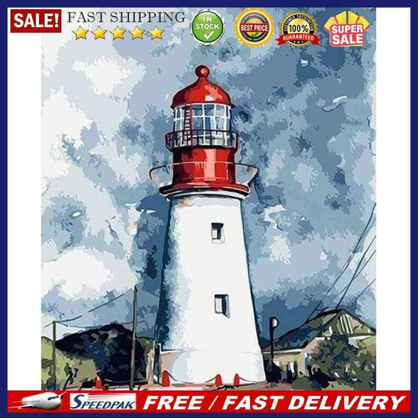 Lighthouse 40x50cm Oil Paint By Numbers Picture DIY M736
