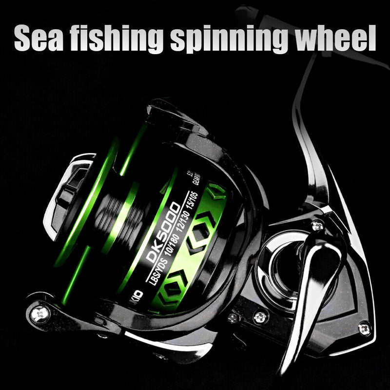 Spinning Fishing Reels Metal Spool Saltwater Carp Sea Fish Tackles (DK7000)