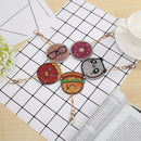 5pcs DIY Full Drill Special Diamond Painting Keychain Donuts Pendant Gift Newly