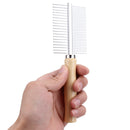 Stainless Steel Pet Dog Cat Hair Fur Double-sided Brush Comb Grooming Newly