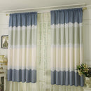4pcs Strip Shading Curtain Bedroom Living Room Semi Blackout Purdah(Purple)