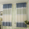 4pcs Strip Shading Curtain Bedroom Living Room Semi Blackout Purdah(Purple)