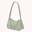 Fashion Women PU Leather Butterfly Chain Underarm Bags Casual Ladies Small Purse
