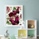 Full Cross Stitch 11CT Cotton DIY Pansy Printed Decoration Hanging Painting Gift