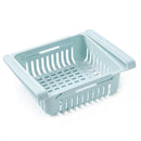 Kitchen Refrigerator Storage Box Stretchable Drawer Rack Shelf (White)