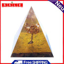 Orgonite Pyramid Amethyst Peridot Healing Crystal Energy Collector Decor Craft