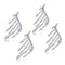 Zircon Drop Dangle Elegant Rhinestone Ear Stud Ear Clip Angel Wings Earrings