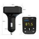 AUX 12/24V PD Charger 2USB 5.0 Car Wireless FM Transmitter Adapter Hands-Free