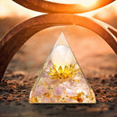 Crystal Pyramid Healing Energy Meditation Crystals Home Office Decor (C) Newly