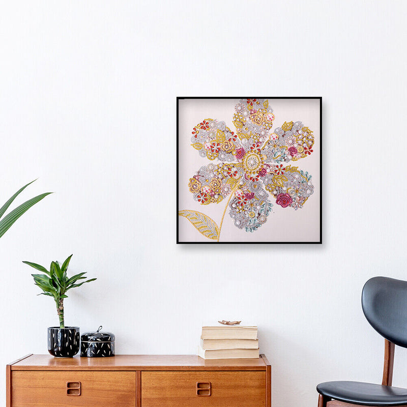 Special Shaped Flowers 5D DIY Diamond Painting Kit Part Drill Home Decor Craft