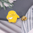 Fashion Metal Badge Yellow Duck Enamel Pins Clothes Lapel Pin Animal Brooch