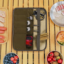 Portable Outdoor Camping BBQ Tableware Storage Bag Cutlery Hanging Holder
